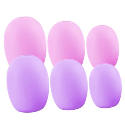 BIUDECO 6pcs Kawaii Makeup Brush Holder Case Brush Covers Silicone Travel Makeup Sleeves