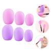 BIUDECO 6pcs Kawaii Makeup Brush Holder Case Brush Covers Silicone Travel Makeup Sleeves view 4