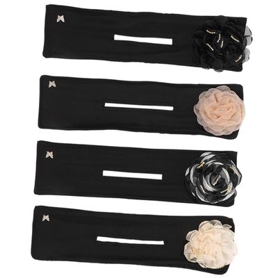Angoily 4pcs Flower Bun Maker Twisted Hair Bun Shaper for Women and Girls Elegant Floral Design Hair Accessories