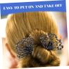balacoo Fashionable Hair Bun Maker Clip Elegant Floral Design Easy to Use Hair Accessory for Stylish Updos Durable Versatile for Daily Outfits and Occasions view 4