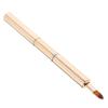 Housoutil Portable Reversible Lip Brush Set Women's Makeup Tools Lipstick Lip Gloss Brush Sturdy and Skin-Friendly Material Gold Color view 1