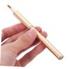 Housoutil Portable Reversible Lip Brush Set Women's Makeup Tools Lipstick Lip Gloss Brush Sturdy and Skin-Friendly Material Gold Color view 2