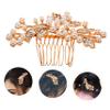 Angoily Wedding Hair Comb for Bride and Rhinestone Side Comb Accessories for Parties and Easy to Use for Weddings Birthdays and Special Occasions view 2