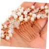Angoily Wedding Hair Comb for Bride and Rhinestone Side Comb Accessories for Parties and Easy to Use for Weddings Birthdays and Special Occasions view 3