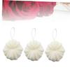 NOLITOY 3pc Pumpkin Bath Ball Set Soft Mesh Shower Balls for Gentle Cleaning Includes Hanging Rope view 4