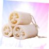 NOLITOY 3pcs Natural Loofah Bathing Brush Exfoliating Brush Luffa Sponges for Daily Skin Care Shower Loofah for Men Women view 4