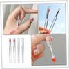 Angoily Reusable Lipstick Applicators Lids 4 Pack Silicone Lip Brushes Makeup Tools for Smooth Lip Makeup view 2