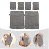 MERRYHAPY 6pcs Facial Cleaning Gloves Microfiber Face Scrubbing Mitts for Makeup Removal Deep Cleansing and Comfortable Skin Care Portable Design for Easy Use and Travel view 2