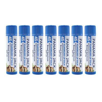 Panama Jack Sunscreen Lip Balm - SPF 45, Broad Spectrum UVA-UVB Sunscreen Protection, Prevents & Soothes Dry, Chapped Lips