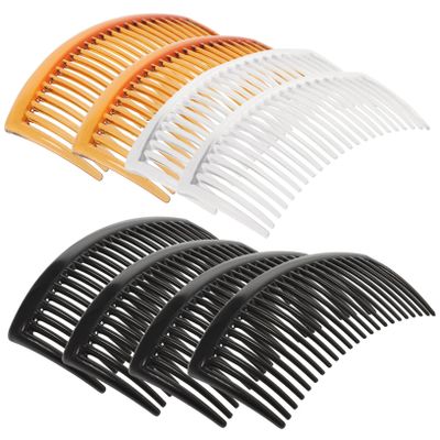 Angoily 10pcs Plastic Haircut Combs Teeths Barber Comb for Salon Home Use Huge Pick