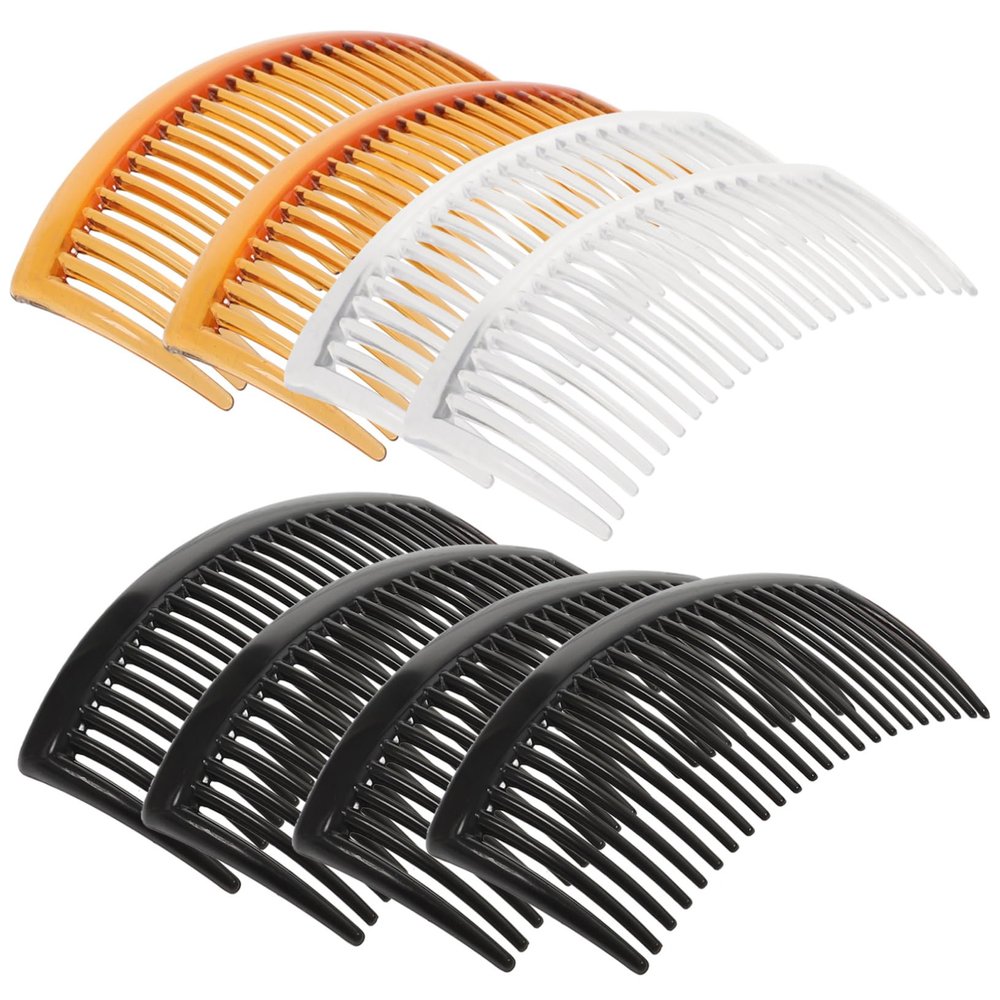 Angoily 10pcs Plastic Haircut Combs Teeths Barber Comb for Salon Home Use Huge Pick