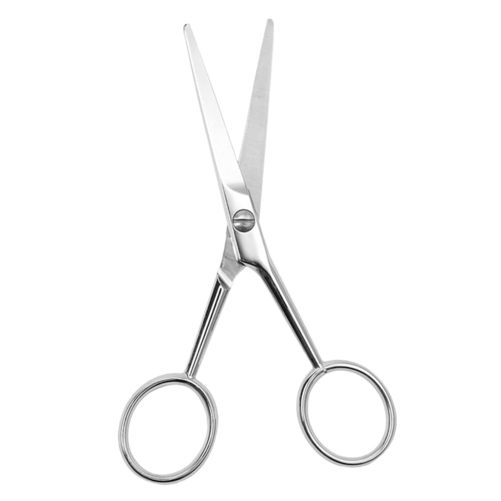 Angoily Stainless Steel Mustache Scissors Beard Trimmer Grooming Scissors for Men
