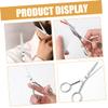 Angoily Stainless Steel Mustache Scissors Beard Trimmer Grooming Scissors for Men view 2