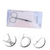 NOLITOY 6pcs Stainless Steel Eyebrow Shaping Scissors Set Durable Vibrissa Scissors for Women Easy to Use for Grooming Eyebrows and Facial Hair Silver view 4