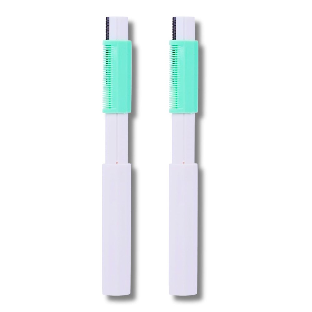 Kelley Reusable Face Razor for Women Facial Hair Razors | Instant & Painless Hair Removal | Dermaplaning Tool for Eyebrows, Upper Lip, Forehead, Peach Fuzz, Chin and Sideburns (Pack of 2)