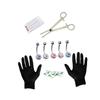 COLLBATH 15pcs Navel Ring Piercing Set 14g Steel High Polished Comfortable for Daily Use for Piercing Random Color view 1
