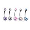 COLLBATH 15pcs Navel Ring Piercing Set 14g Steel High Polished Comfortable for Daily Use for Piercing Random Color view 2