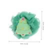 Angoily 2pcs Christmas Bath Holiday Shower Poufs for Skin Exfoliation Fun Santa Tree Design for Boys and Girls Bathing for Relaxation and Cleansing view 3