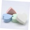 Angoily Makeup Sponges for Foundation 4 Pcs Natural Facial Cleaning Sponges Heart Shape Puff Gentle Skin Care Tools view 3