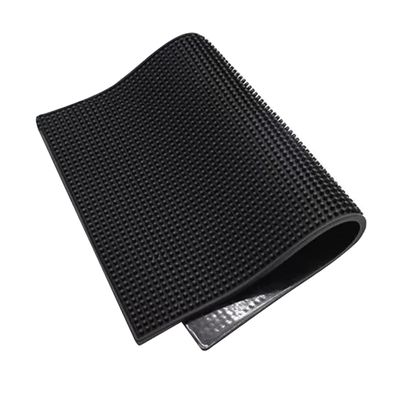 Beatifufu Anti-Skid Hair Salon Storage Mat Heat Resistant Cushion for Scissors and Tools Eco-Friendly Non-Slip Pad for Barber Shops and Stylists Black Thin