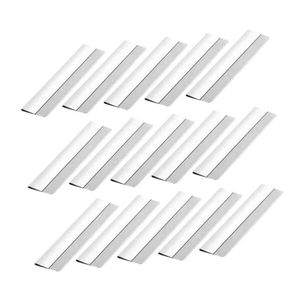 MERRYHAPY 100pcs Stainless Steel Single Eyebrow Shaving Razor Trimmer for Women Personal Brow Shaper