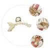 Beatifufu Stylish Pearl Hairpin Hair Clips for Women Hair Pins for Buns Fish Tail Clip Elegant Lady Headdress view 4