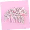 Angoily Bridal Rhinestone Flower Hair Comb Clip Elegant Accessories for Weddings Proms Special Occasions for Brides and Bridesmaids Adds Charm to Any Look view 3