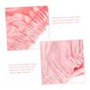 Angoily Imitation Silk Sleep Cap for Women Double Hair Wrap for Sleeping Makeup and Bathing Versatile Bonnet with Feminine Pink Color Fits view 2