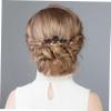 Angoily 4pcs Rhinestone Hair Side Combs for Women Girls Prom Hair Accessories Wedding Comb Clips view 3
