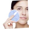 Beatifufu 3pcs Rounded Cleansing Makeup Pads for Gentle Face Washing Soft and Washable Cosmetic Remover Yellow Pink and Blue Convenient Skincare Tools for Home and Salon Use view 2