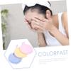 Beatifufu 3pcs Rounded Cleansing Makeup Pads for Gentle Face Washing Soft and Washable Cosmetic Remover Yellow Pink and Blue Convenient Skincare Tools for Home and Salon Use view 4