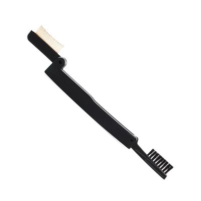 Angoily Folding Eyebrow Brush Set Eyelash Comb Grooming Kit Long Use Easy to Clean