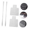 Beatifufu 2pcs Handheld Makeup Mixing Plates with Spatulas Color Mixing Tools for Cosmetics Easy to Clean for Blending Foundations Creams and Pigments view 3