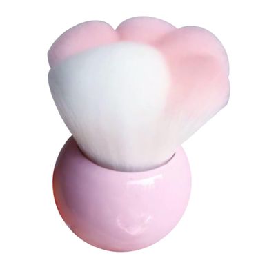 Angoily Cute Cat Paw Makeup Brush Loose Powder Blush Brush for Women Washable Portable