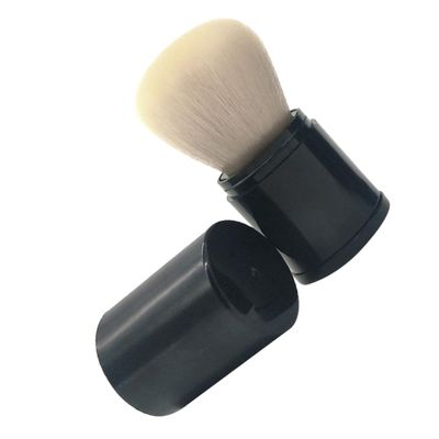 Angoily Portable Telescopic Blush Brush Professional Makeup Tool for Even Application for Daily Use and Makeup Enthusiasts White Fiber
