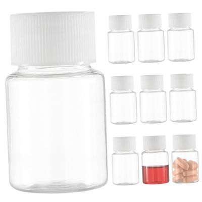10 Pcs 30Ml Portable Pet Travel Bottles for Liquid Shampoo Dispensers Clear Cosmetic Containers with Screw Caps - Ideal for Travel Camping and Toiletries