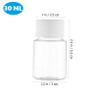 10 Pcs 30Ml Portable Pet Travel Bottles for Liquid Shampoo Dispensers Clear Cosmetic Containers with Screw Caps - Ideal for Travel Camping and Toiletries view 3