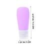 Beatifufu 5pcs Travel Toiletry Bottles Squeeze Bottles Outdoor Quality Portable Containers for Home Storage view 2