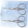 Mipcase 2pcs Silver Stainless Steel Beard Trimming Scissors for Men Grooming Shears for Facial Hair Care and Styling for Barbers and Personal Use view 2