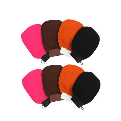 Angoily Shower Mittens Bath Exfoliating Gloves Set Skin Cleansing Bath Towel Random Color