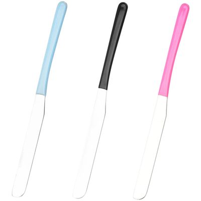 Mipcase 3pcs Stainless Steel Cosmetic Spatula for Mixing Foundation Creams Masks Durable Clean Makeup Mixer Tools for Home and Professional Use