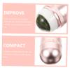 Angoily Face Roller for Eye Puffiness Relief Jade Facial Massage Tool for Women Detachable Design Easy Grip for Skincare Routine and Eye Cream Application Pink view 3