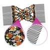 Angoily 4pcs Beads Double Hair Comb Clips Stretchy Accessories for Women Comfortable Stylish Hair Slides for Updos and Everyday Use Random Style view 1