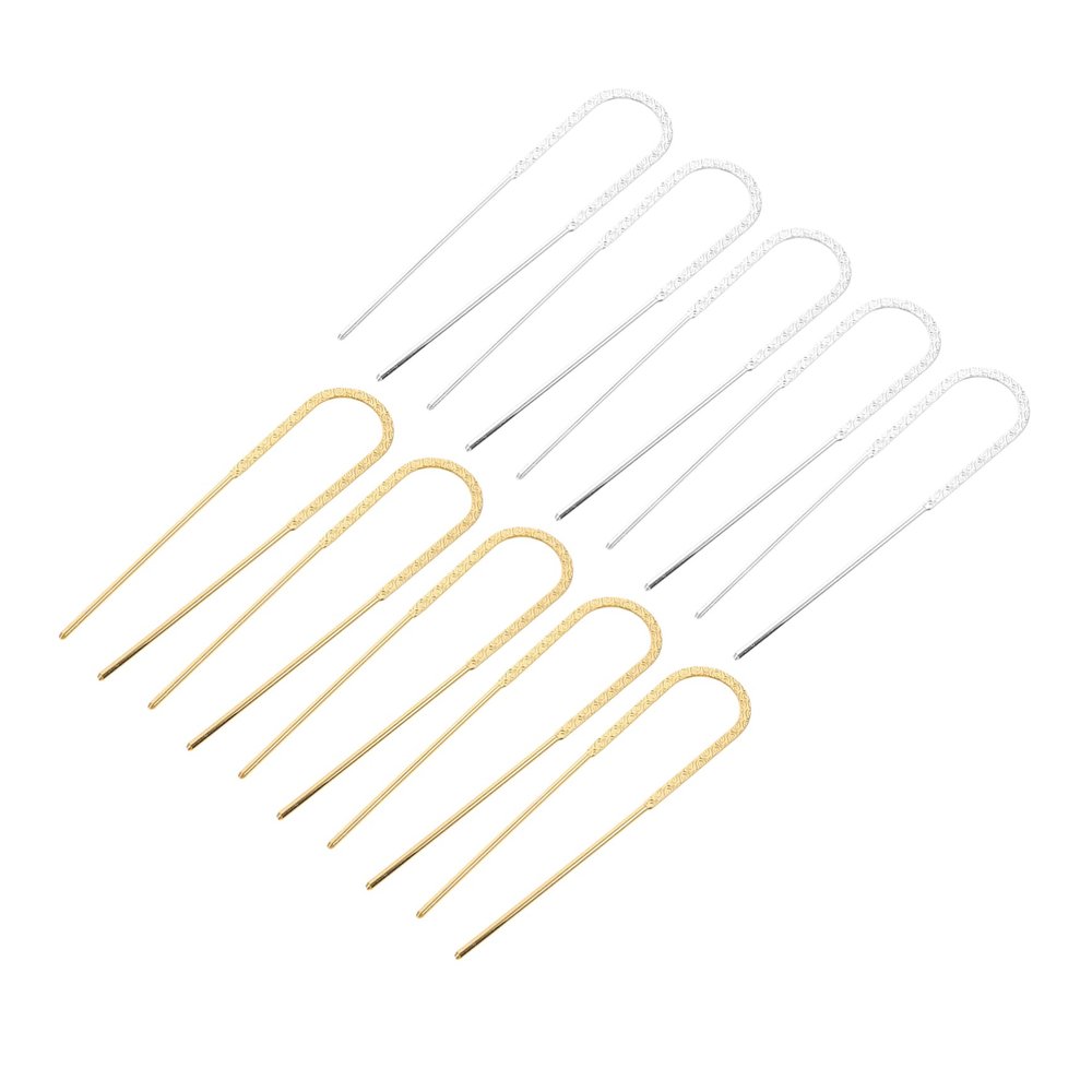 MERRYHAPY 10pcs Vintage U-shaped Hair Clips Durable Iron Hair Forks Elegant Accessories for Women Suitable for All Types Retro Style Design