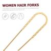 MERRYHAPY 10pcs Vintage U-shaped Hair Clips Durable Iron Hair Forks Elegant Accessories for Women Suitable for All Types Retro Style Design view 2