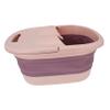 Beatifufu 1pc Folding Foot Soaking Basin for Home Use Portable Foot Bath Bucket for Relaxation and Massage Spa Basin Pink for Boys and Girls and Adults view 1