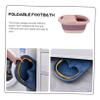 Beatifufu 1pc Folding Foot Soaking Basin for Home Use Portable Foot Bath Bucket for Relaxation and Massage Spa Basin Pink for Boys and Girls and Adults view 4