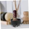Angoily 1 set Holder Steel Beard Stainless Stand Shaving Metal Soap Tool Bowl Men Mustache view 4
