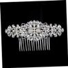 Beatifufu 1pc Elegant Rhinestone Hair Comb Imitation Bridal Accessory for Weddings Parties Banquets Design for Women Stunning Hair Inserted Comb for Stylish Updos view 1
