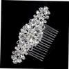 Beatifufu 1pc Elegant Rhinestone Hair Comb Imitation Bridal Accessory for Weddings Parties Banquets Design for Women Stunning Hair Inserted Comb for Stylish Updos view 3